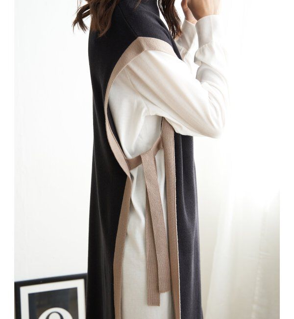 ikka「【2点セット】ニットベストアンサンブルワンピース」|ワンピース|