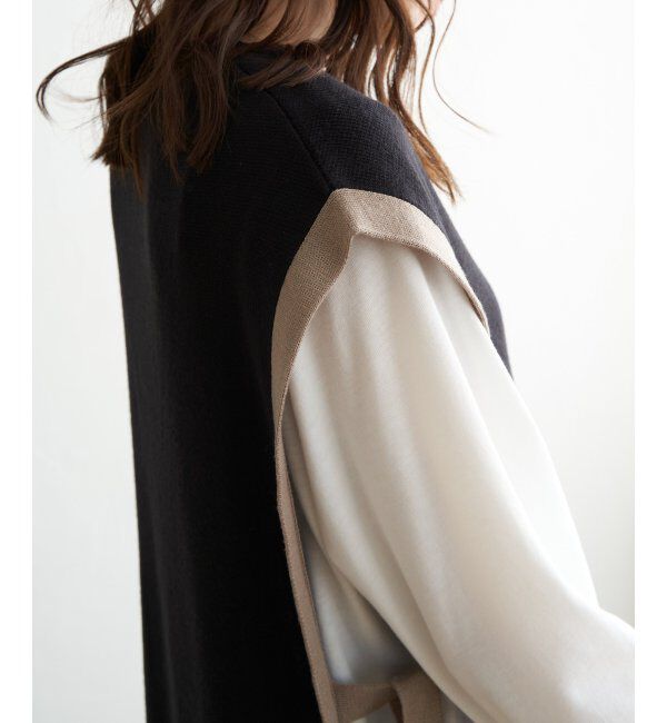 ikka「【2点セット】ニットベストアンサンブルワンピース」|ワンピース|