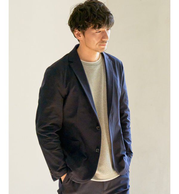 IKKA LOUNGE「【セットアップ対応】GOKU楽ワーク 速乾鹿の子ジャケット」|テーラードジャケット|