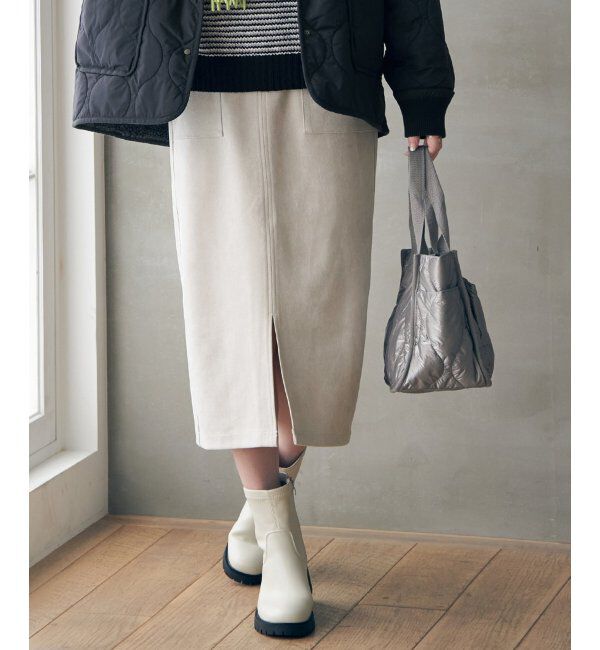 ikka「GOKU楽スエードスカート」|スカート|