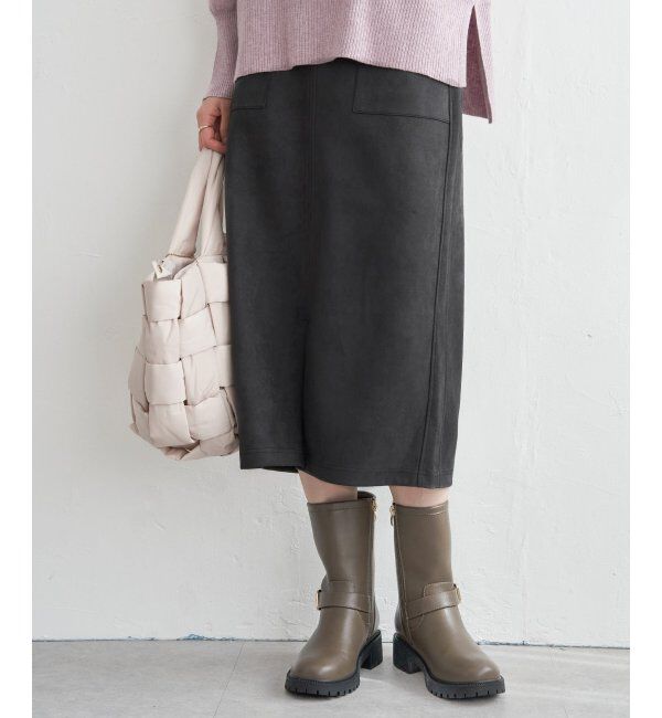 ikka「GOKU楽スエードスカート」|スカート|