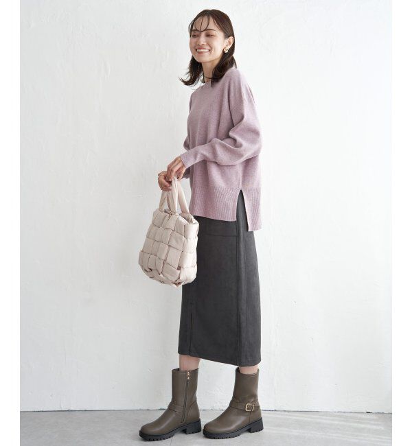 ikka「GOKU楽スエードスカート」|スカート|