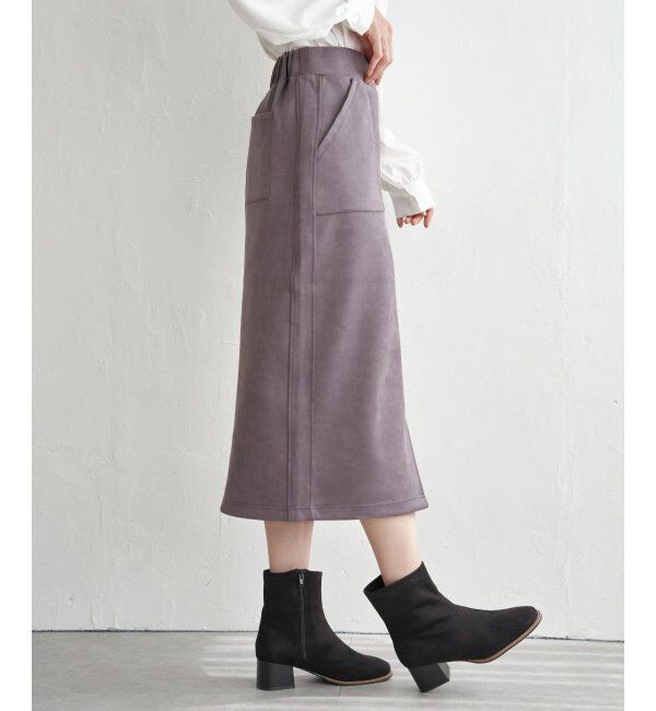 ikka「GOKU楽スエードスカート」|スカート|