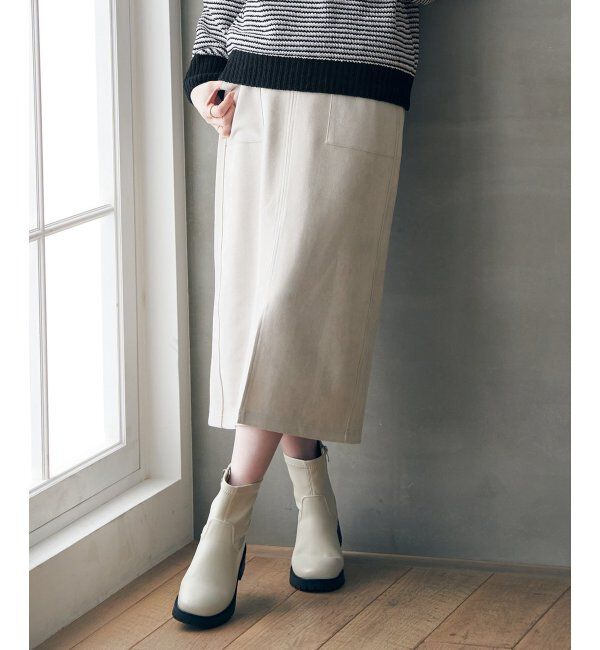 ikka「GOKU楽スエードスカート」|スカート|
