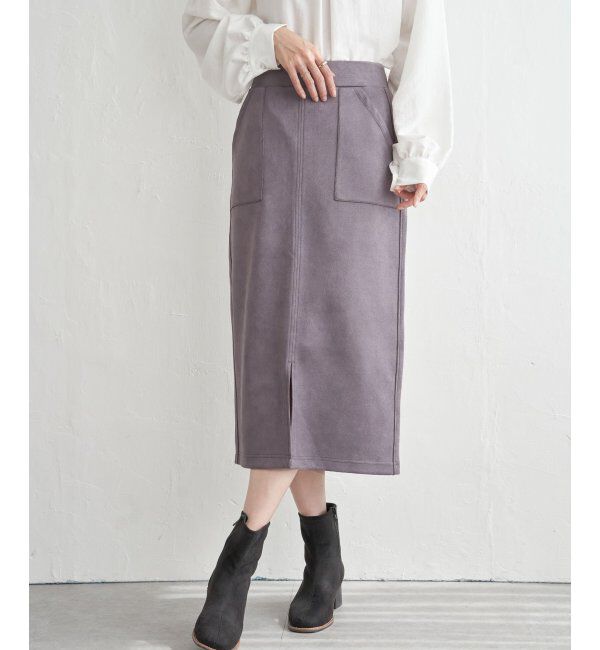 ikka「GOKU楽スエードスカート」|スカート|