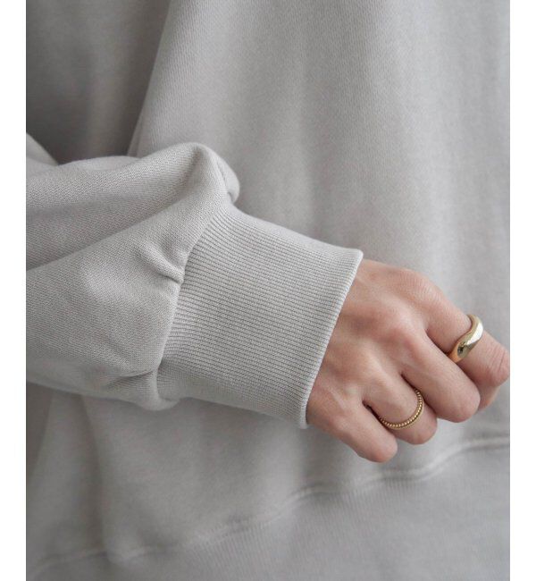 ikka「裏毛ロゴフォトスウェット」|パーカー|