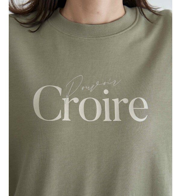 ikka「裏毛ロゴフォトスウェット」|パーカー|