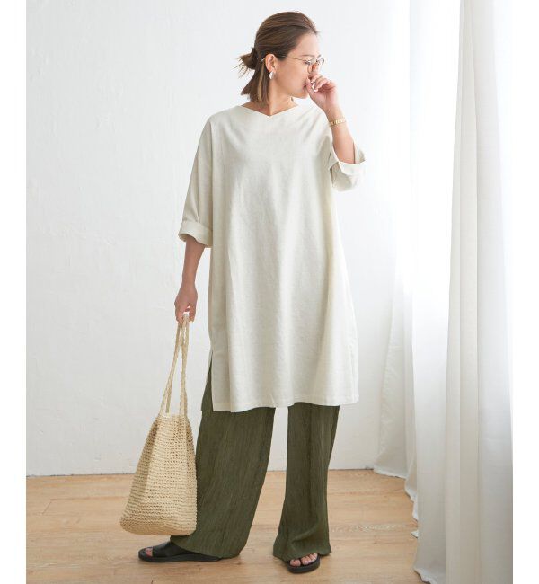 Lbc with Life「エアプリーツワイドイージーパンツ」|その他|