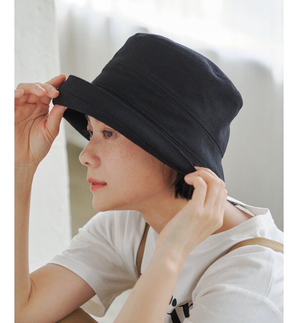 Lbc with Life「切り替えツバアガリハット」|その他|ブラック