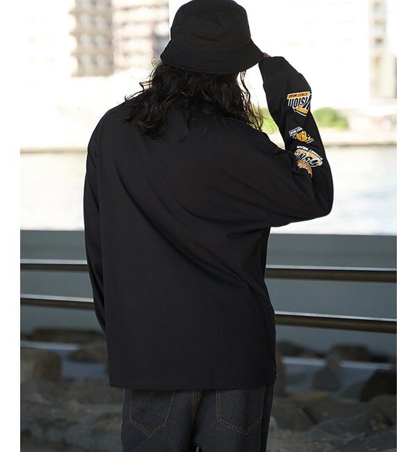 VENCE share style「VISION STREET WEAR ヴィジョンストリートウェア ロゴ袖プリントロンTシャツ」|Tシャツ・カットソー|