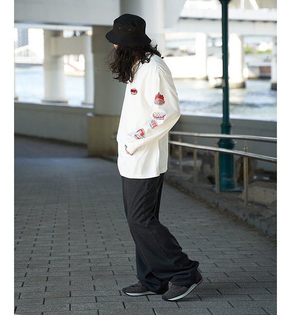 VENCE share style「VISION STREET WEAR ヴィジョンストリートウェア ロゴ袖プリントロンTシャツ」|Tシャツ・カットソー|