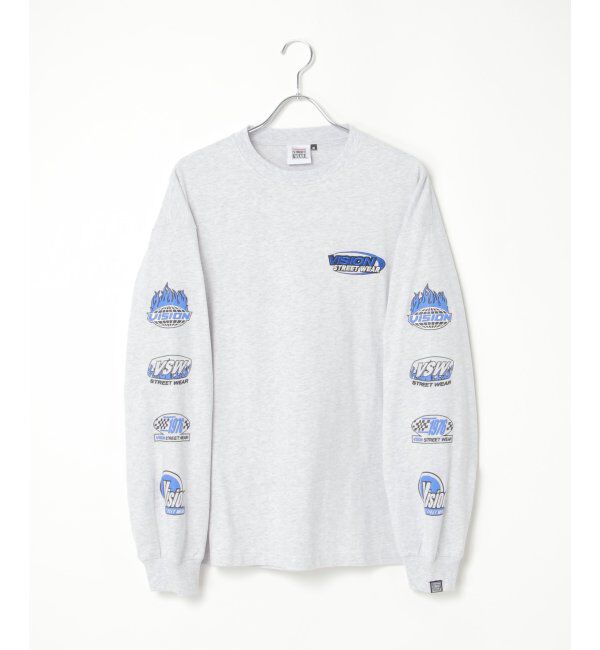 VENCE share style「VISION STREET WEAR ヴィジョンストリートウェア ロゴ袖プリントロンTシャツ」|Tシャツ・カットソー|