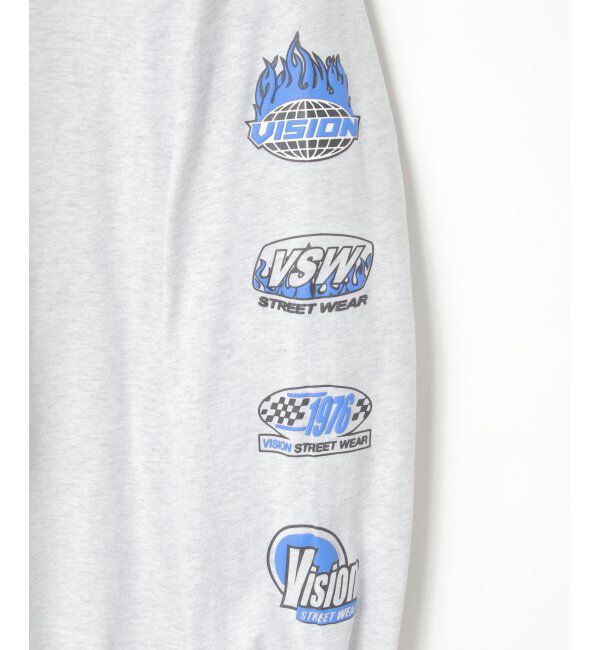 VENCE share style「VISION STREET WEAR ヴィジョンストリートウェア ロゴ袖プリントロンTシャツ」|Tシャツ・カットソー|