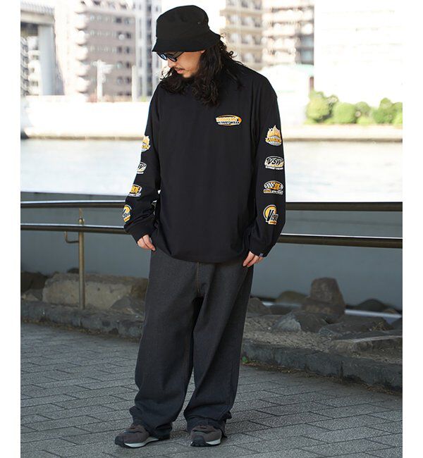 VENCE share style「VISION STREET WEAR ヴィジョンストリートウェア ロゴ袖プリントロンTシャツ」|Tシャツ・カットソー|