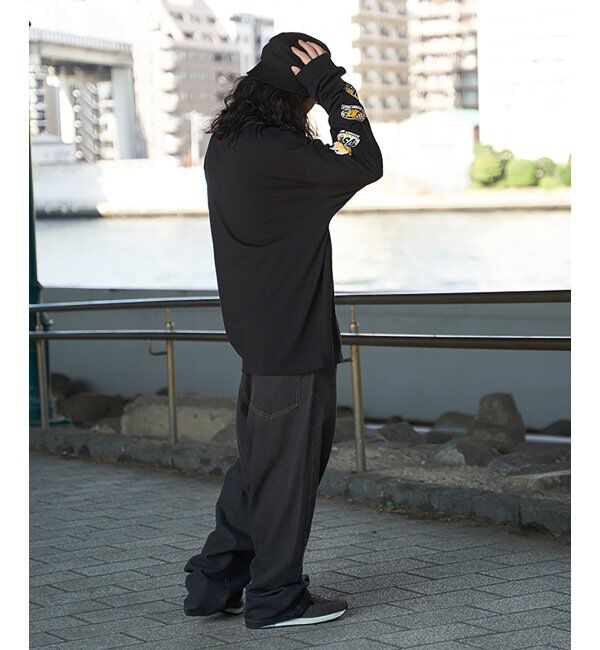 VENCE share style「VISION STREET WEAR ヴィジョンストリートウェア ロゴ袖プリントロンTシャツ」|Tシャツ・カットソー|