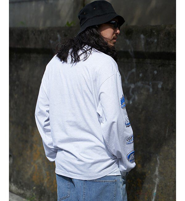 VENCE share style「VISION STREET WEAR ヴィジョンストリートウェア ロゴ袖プリントロンTシャツ」|Tシャツ・カットソー|