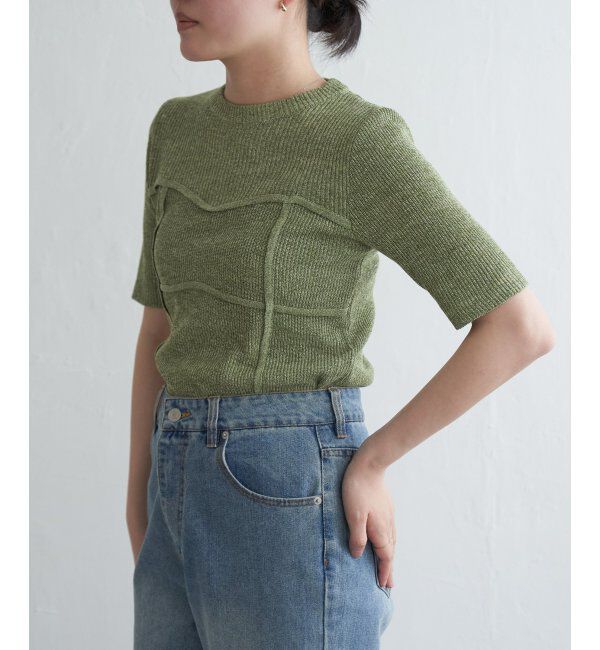 VENCE share style「ニットビスチェドッキングプルオーバー」|タンクトップ|