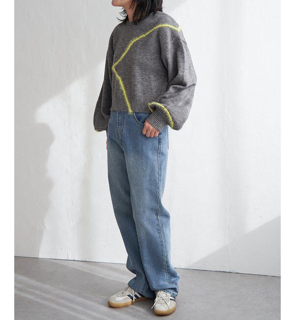 VENCE share style「アルパカタッチラインフェザープルオーバー」|ニット・セーター|