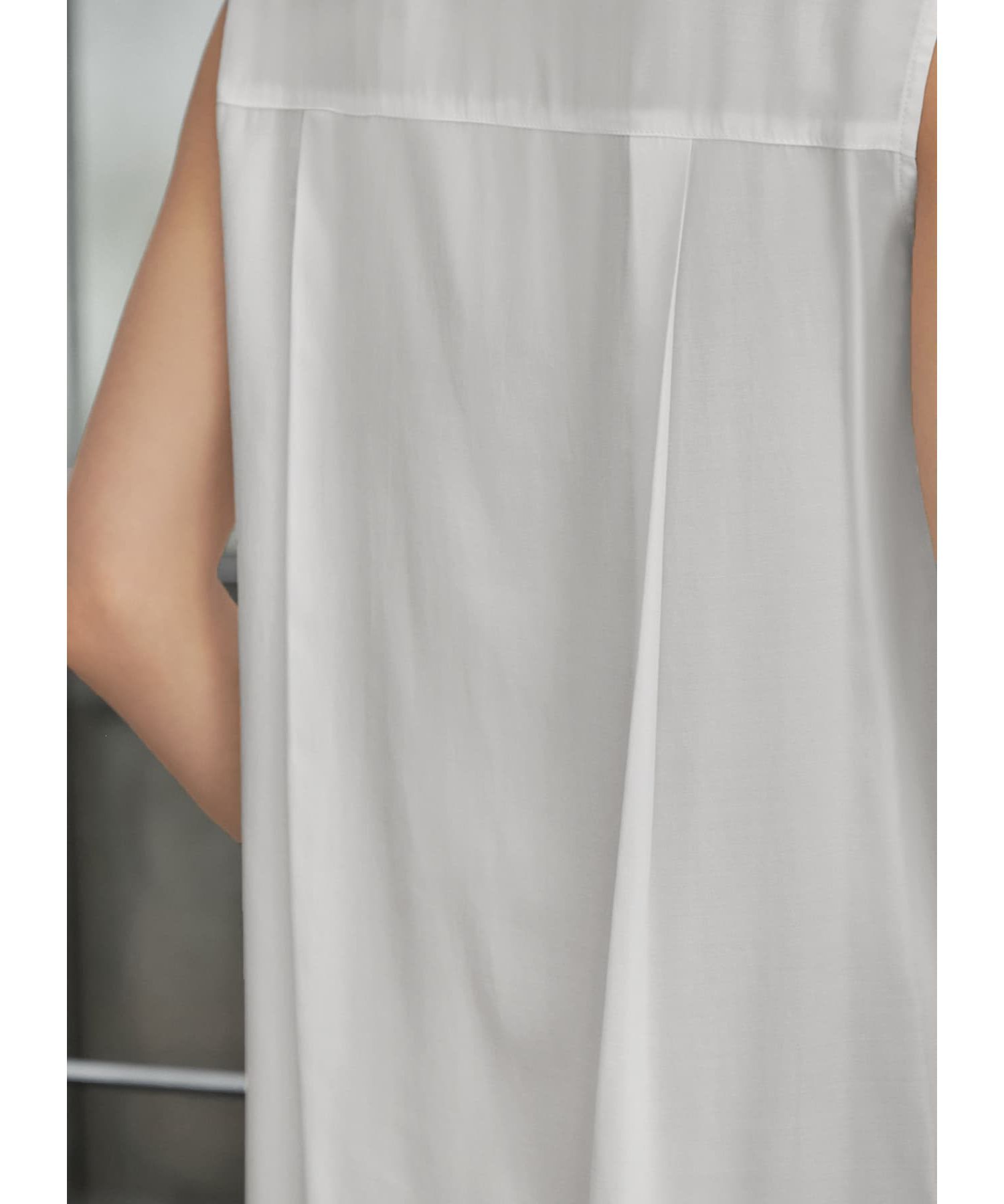 STYLE DELI「しなやかなノースリーブ比翼シャツブラウス」|シャツ・ブラウス|