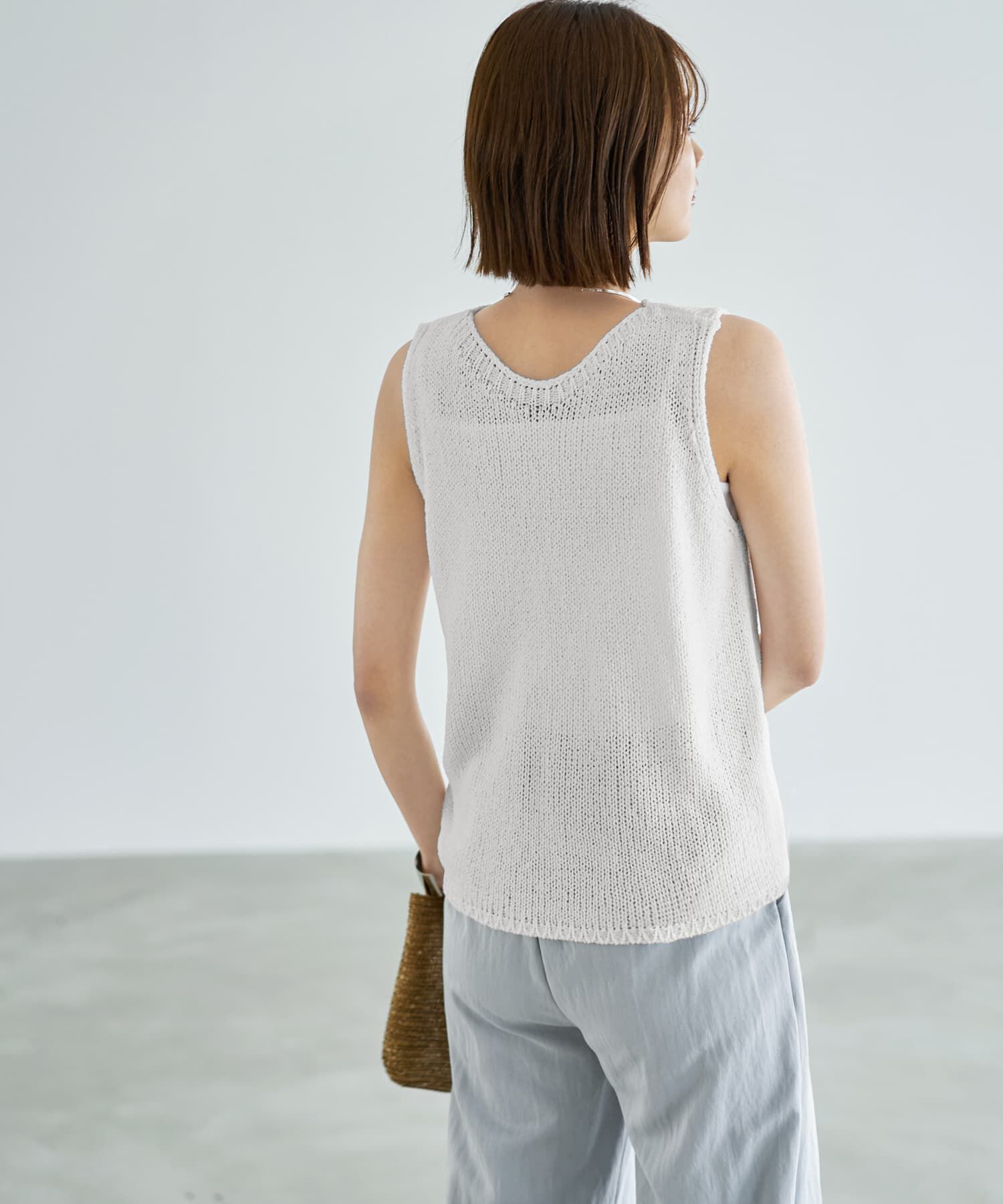 STYLE DELI「エフォートレス落ち感ニットタンクトップ」|ニット・セーター|