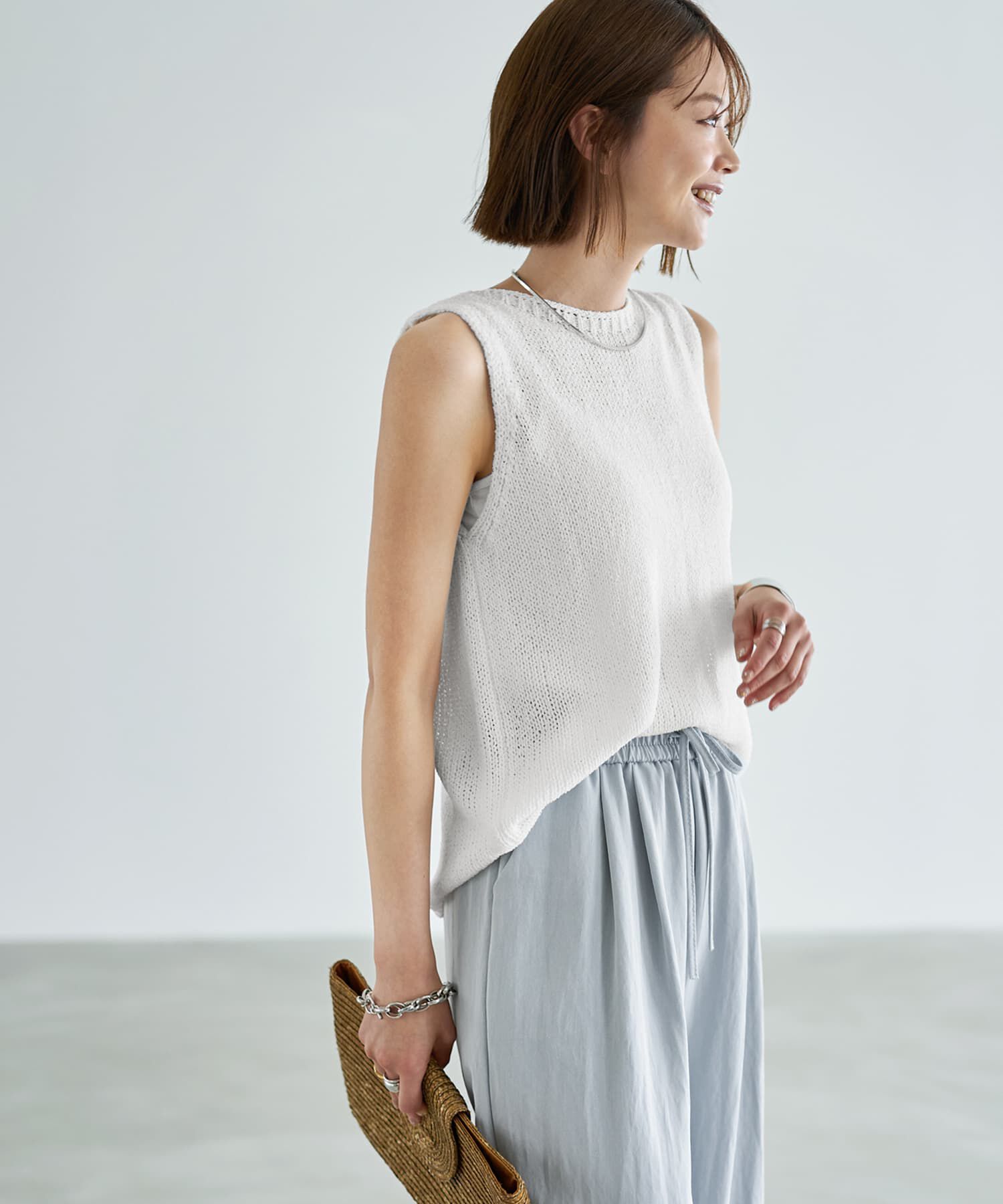 STYLE DELI「エフォートレス落ち感ニットタンクトップ」|ニット・セーター|