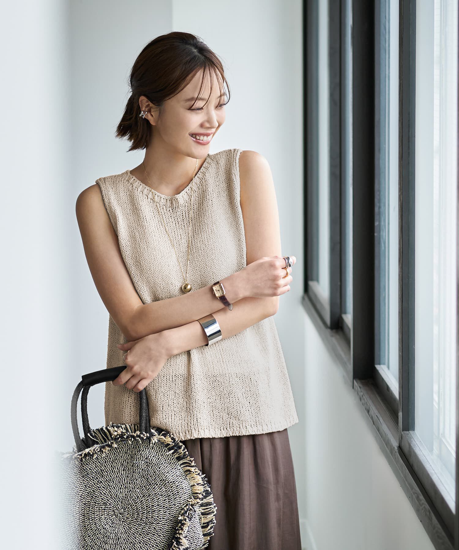 STYLE DELI「エフォートレス落ち感ニットタンクトップ」|ニット・セーター|