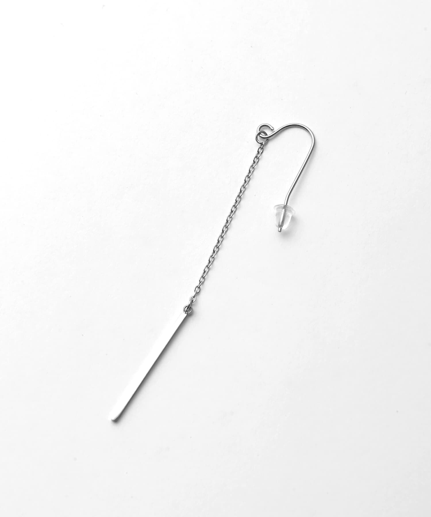 STYLE DELI「【DELI by】スリムバーロングチェーンピアス」|ピアス|