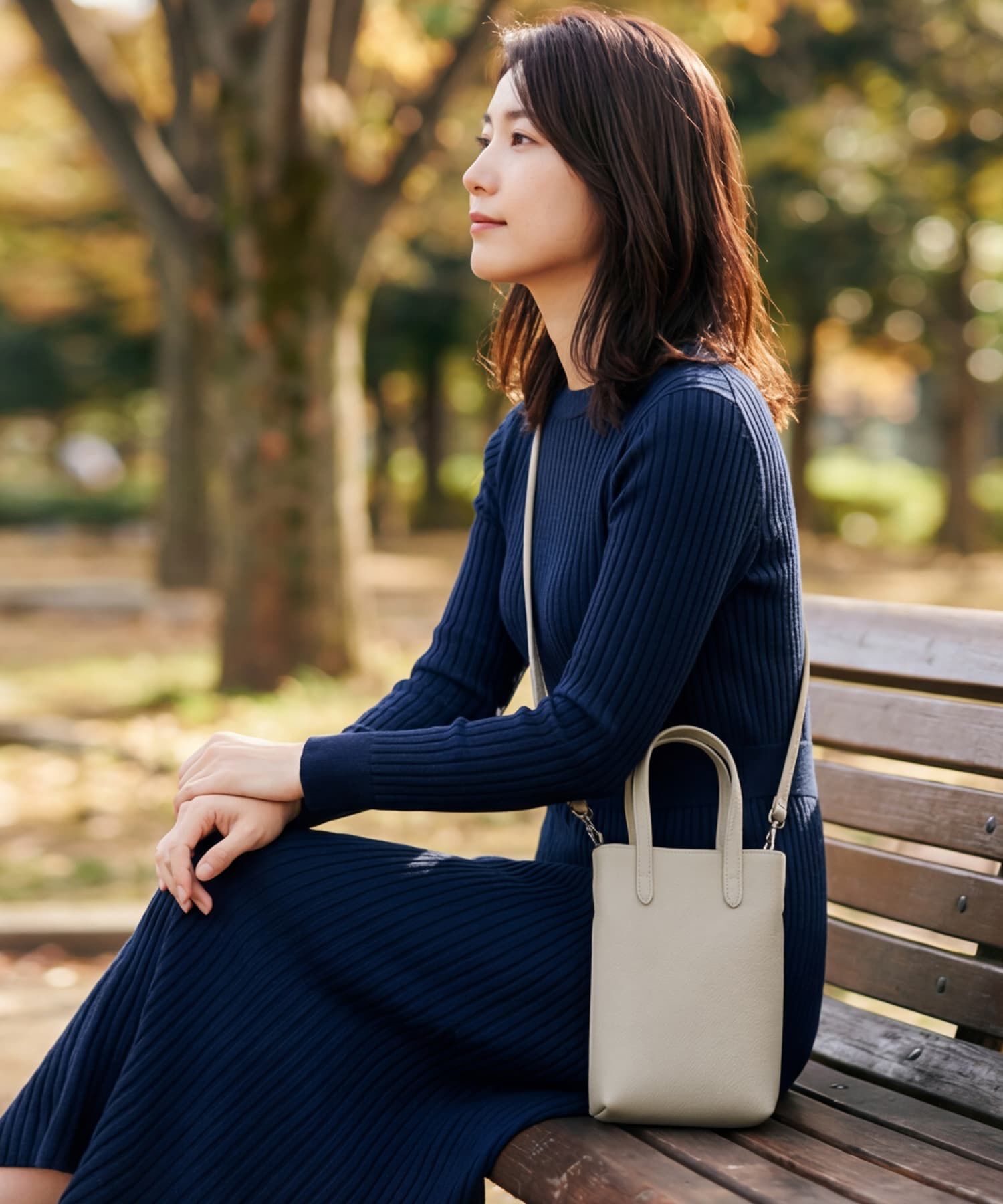 STYLE DELI「【DELI by】リアルレザーミニマルスクエアショルダーバッグ」|ショルダー・メッセンジャー|