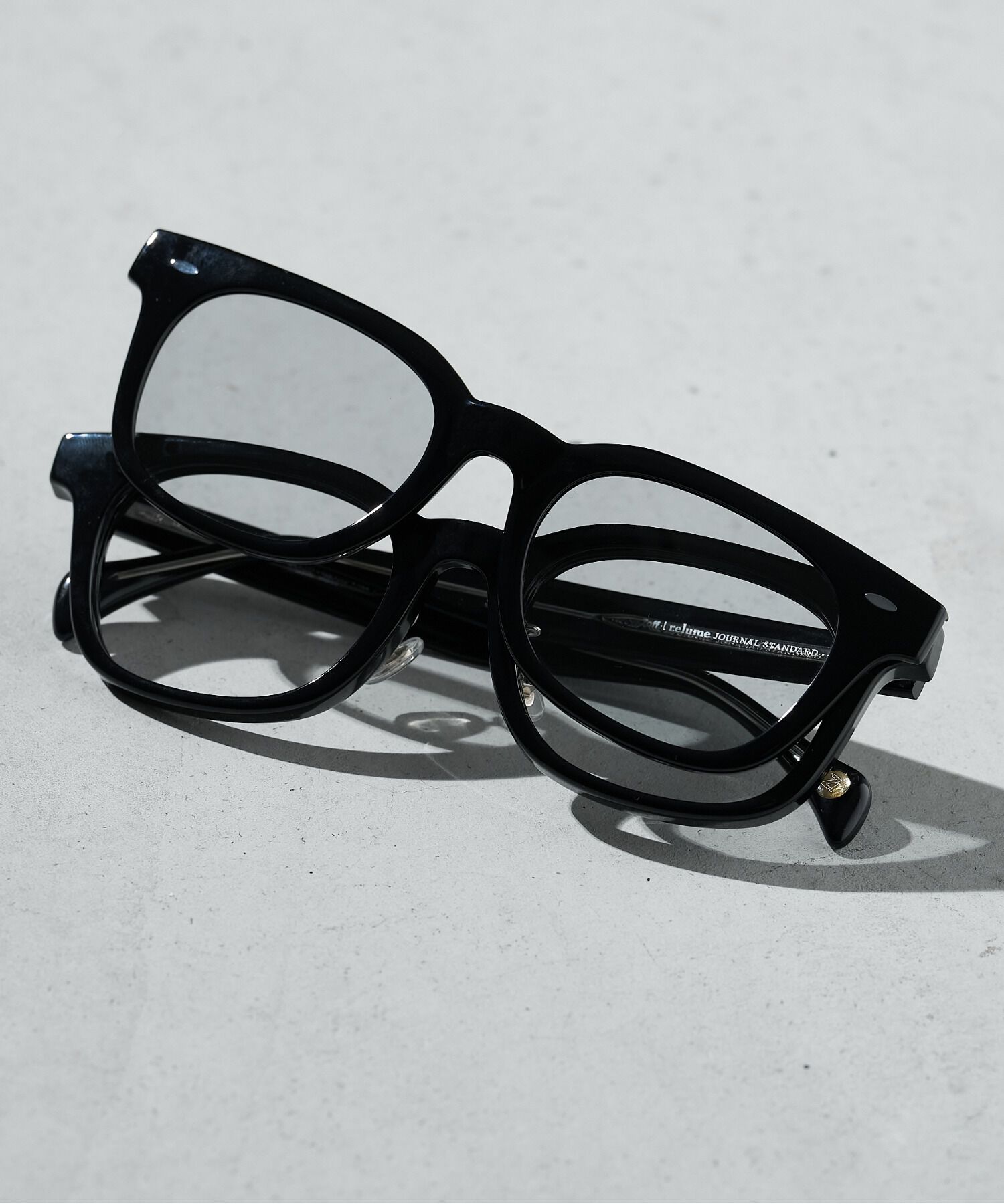  「Zoff | JOURNAL STANDARD relume ウェリントン型 2way メガネ サングラス 偏光 ジャーナルスタンダード N&D」|サングラス|ブラック