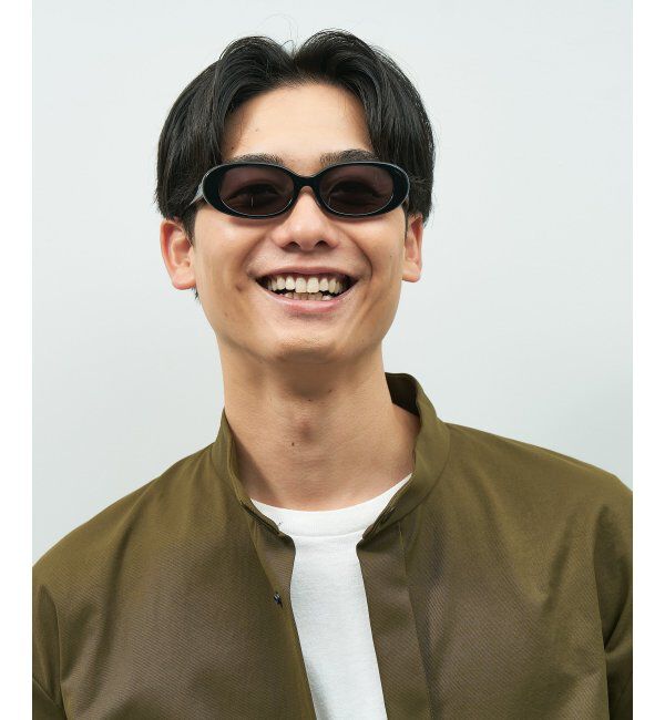  「【WEB限定】オーバル型 サングラス｜Y2K│紫外線対策│Zoff 横長 スクエア 韓国ファッション」|サングラス|