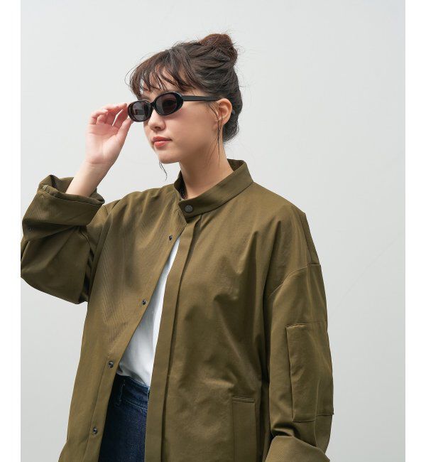  「【WEB限定】オーバル型 サングラス｜Y2K│紫外線対策│Zoff 横長 スクエア 韓国ファッション」|サングラス|