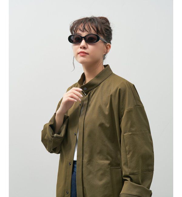  「【WEB限定】オーバル型 サングラス｜Y2K│紫外線対策│Zoff 横長 スクエア 韓国ファッション」|サングラス|