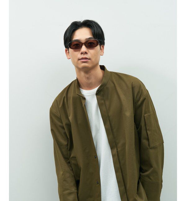  「【WEB限定】オーバル型 サングラス｜Y2K│紫外線対策│Zoff 横長 スクエア 韓国ファッション」|サングラス|