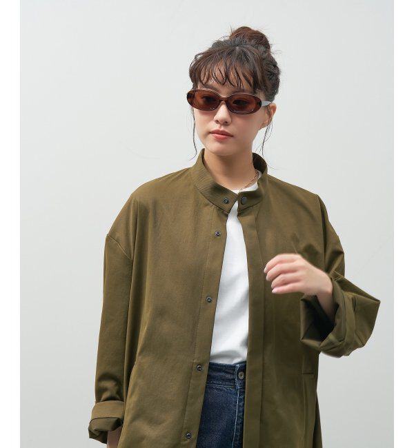  「【WEB限定】オーバル型 サングラス｜Y2K│紫外線対策│Zoff 横長 スクエア 韓国ファッション」|サングラス|