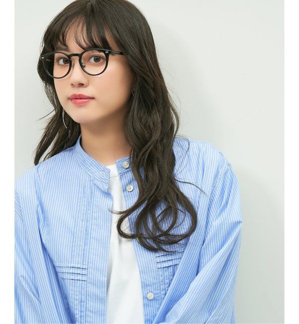  「Zoff｜emiri ボストン型 メガネ |辺見えみり 軽量 黒縁フレーム レンズ交換券付」|メガネ|ブラック