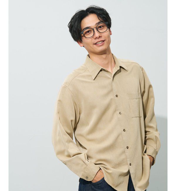  「ウェリントン型 メガネ | レザー調 ラバーテンプル ズレ落ち防止 メンズ ビジネス レンズ交換券付」|メガネ|