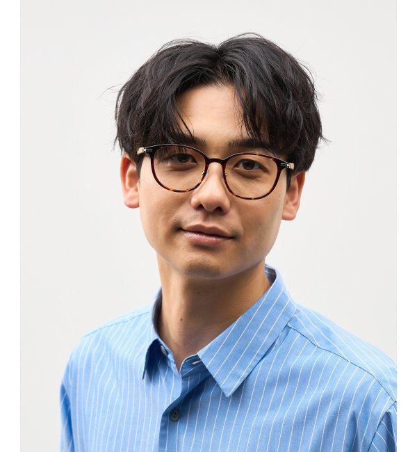  「ボストン型 サングラス (クリアUV100%) クリアレンズ レザー調ラバーテンプル｜紫外線対策 UVカット」|サングラス|