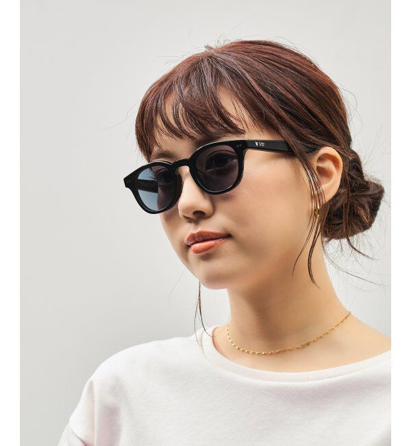  「【WEB限定】Zoff｜STUDIO SEVEN｜ウェリントン型 調光サングラス 紫外線で色が変わる 紫外線防止 UVカット」|サングラス|ブラック
