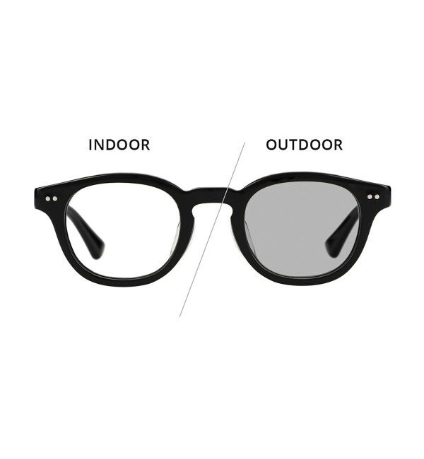  「【WEB限定】Zoff｜STUDIO SEVEN｜ウェリントン型 調光サングラス 紫外線で色が変わる 紫外線防止 UVカット」|サングラス|