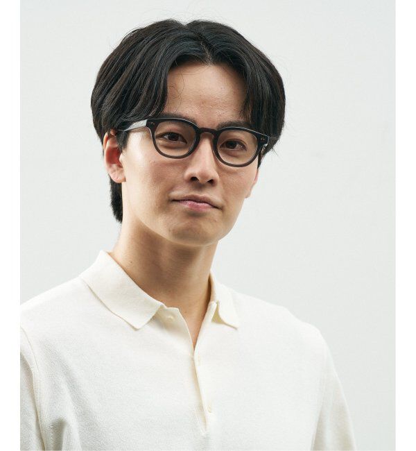  「Zoff｜STUDIO SEVEN｜ウェリントン型 メガネ 太縁フレーム 黒縁｜伊達メガネ 度付きメガネ レンズ交換券付」|メガネ|