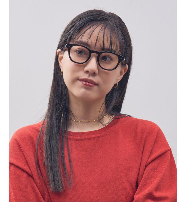  「Zoff｜STUDIO SEVEN｜ウェリントン型 メガネ 太縁フレーム 黒縁｜伊達メガネ 度付きメガネ レンズ交換券付」|メガネ|