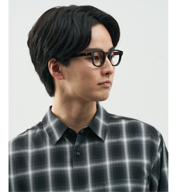  「Zoff｜STUDIO SEVEN｜ウェリントン型 メガネ 太縁フレーム 黒縁｜伊達メガネ 度付きメガネ レンズ交換券付」|メガネ|