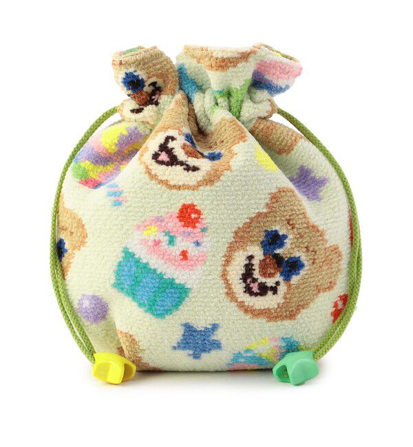 LOVERARY BY FEILER「ハッピーポップニコ　巾着　L/HPO-233096」|ポーチ|ペールグリーン