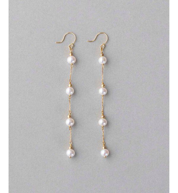ete「パール ピアス」|ピアス|イエローゴールド
