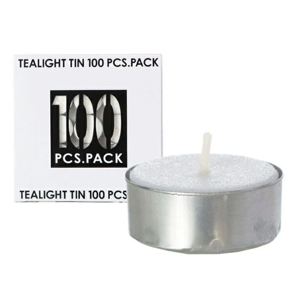 BACKYARD FAMILY「ティーライトキャンドル 100個入 5時間燃焼 カメヤマ ティーライトティン 100個セット」|キャンドル|その他1