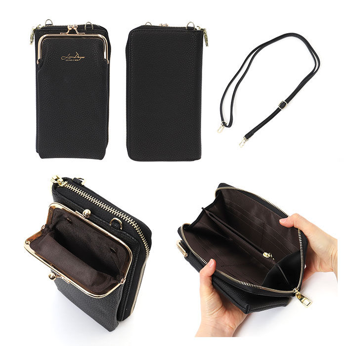 BACKYARD FAMILY「お財布ポシェット スマホ 軽量 通販 お財布 ショルダー 長財布 スマホショルダーバッグ」|ショルダー・メッセンジャー|