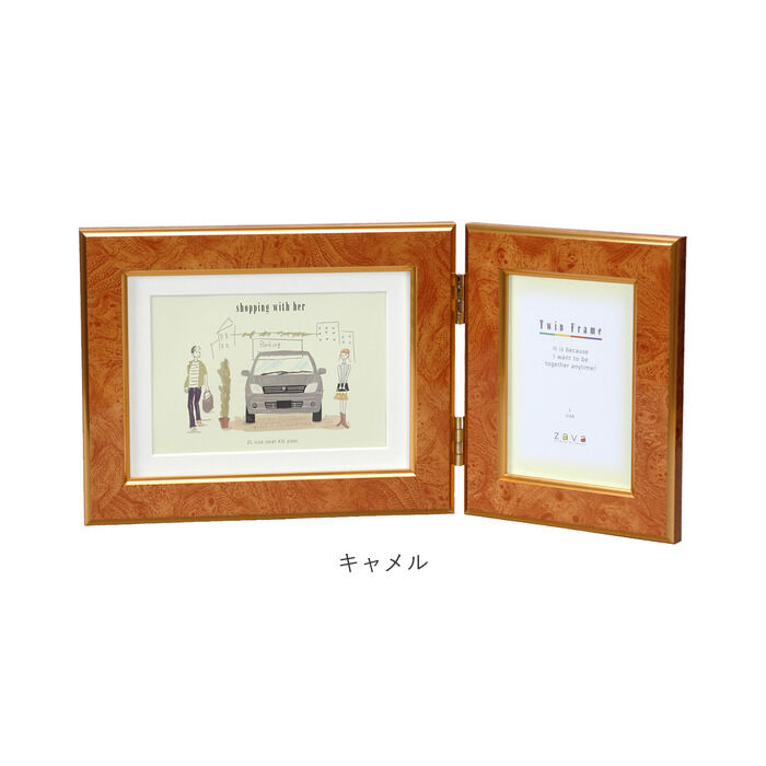 BACKYARD FAMILY「フォトフレーム おしゃれ 通販 壁掛け 2L L判 フォト フレーム 写真立て 2枚 2面 置き型」|その他|
