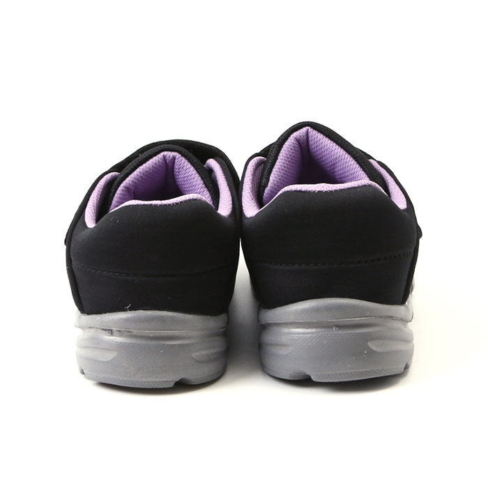 BACKYARD FAMILY「シニア スニーカー 通販 かるかるリラックス LE3918 甲ベルト 面ファスナー レディース」|スリッポン|