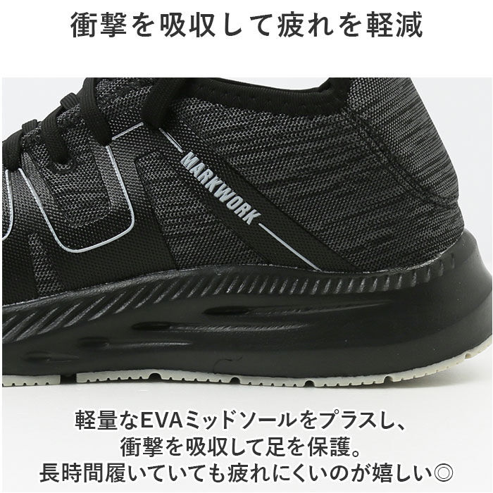 BACKYARD FAMILY「安全靴 スリッポン 通販 メンズ 作業靴 MK5130 紐なし ワークシューズ 安全スニーカー」|その他|