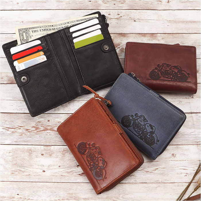 BACKYARD FAMILY「スヌーピー 財布 本革 二つ折い財布 通販 SNOOPY サイフ さいふ PEANUTS」|財布|